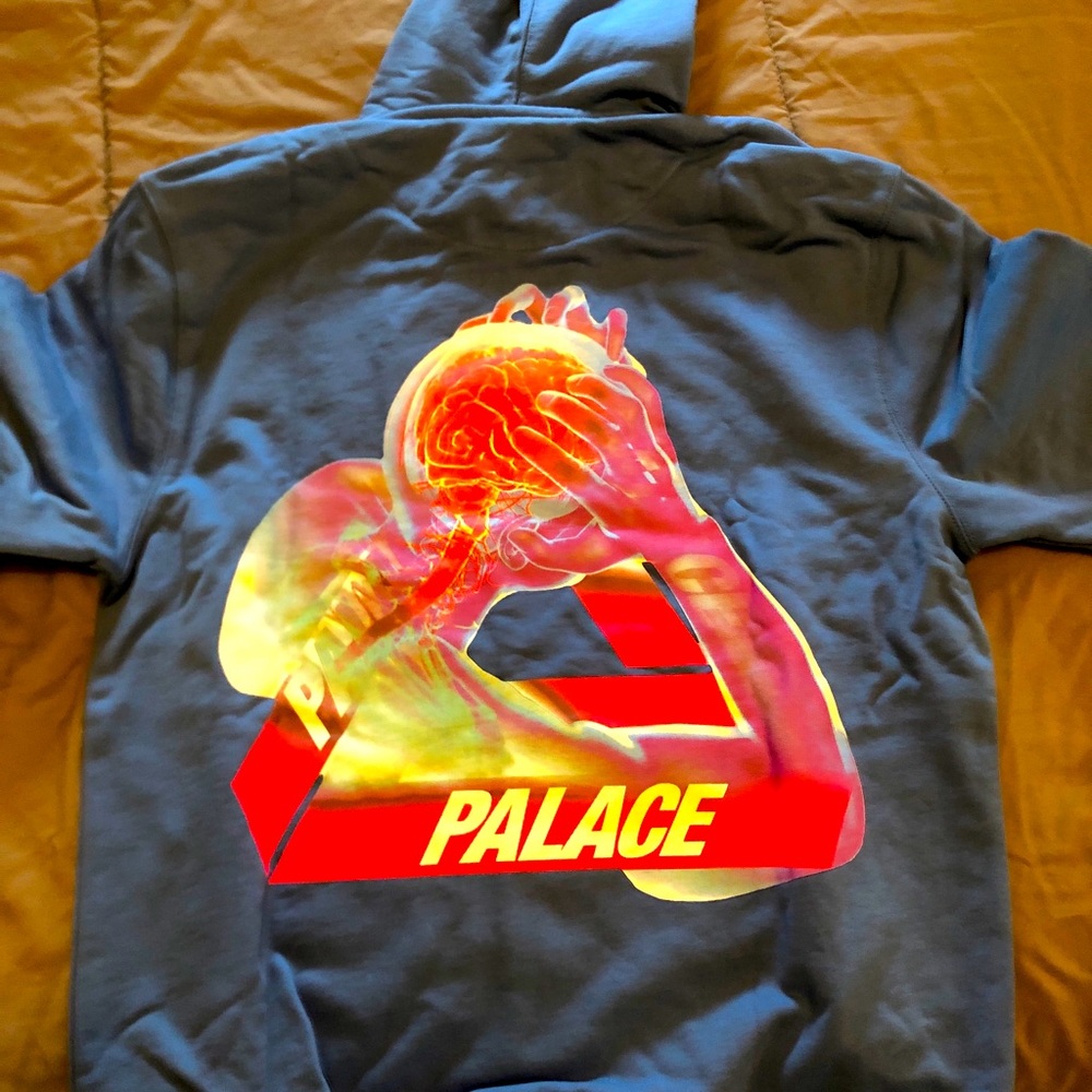 Palace blue hoodie SIZE M
